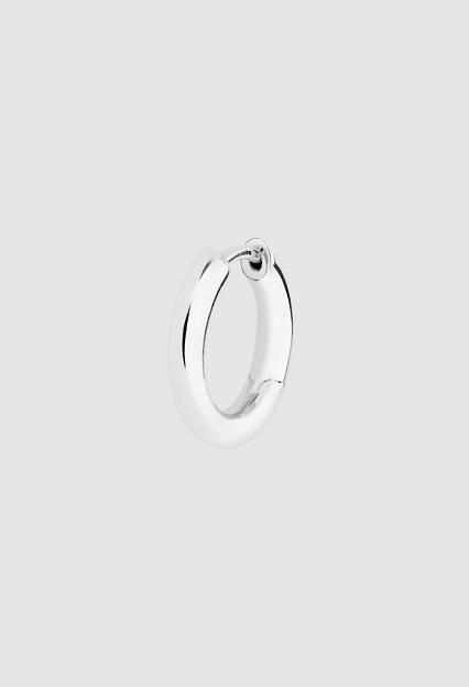 Maria Black Slate 10 Huggie Silver HP